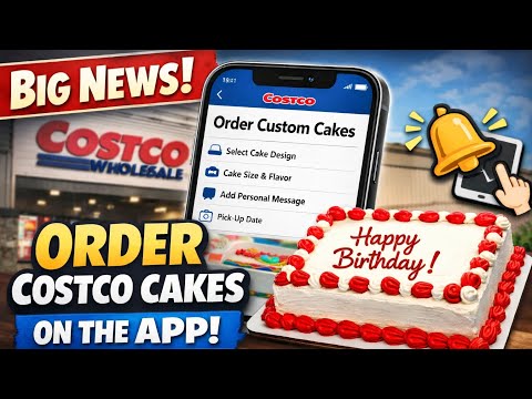 HUGE Costco Update: You Can Now Order Custom Cakes on the App