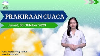 Ini Prakiraan Cuaca BMKG Jumat 6 Oktober 2023 di Jakarta & Sejumlah Kota Besar Lainnya di Indonesia