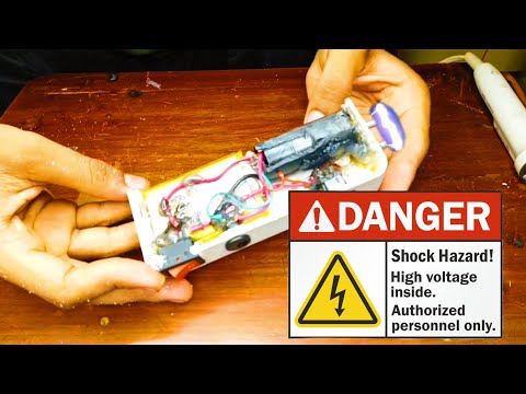 How to make a Powerful Stun gun | DIY 400kv taser stan gun make at home #experiment #subscribe
