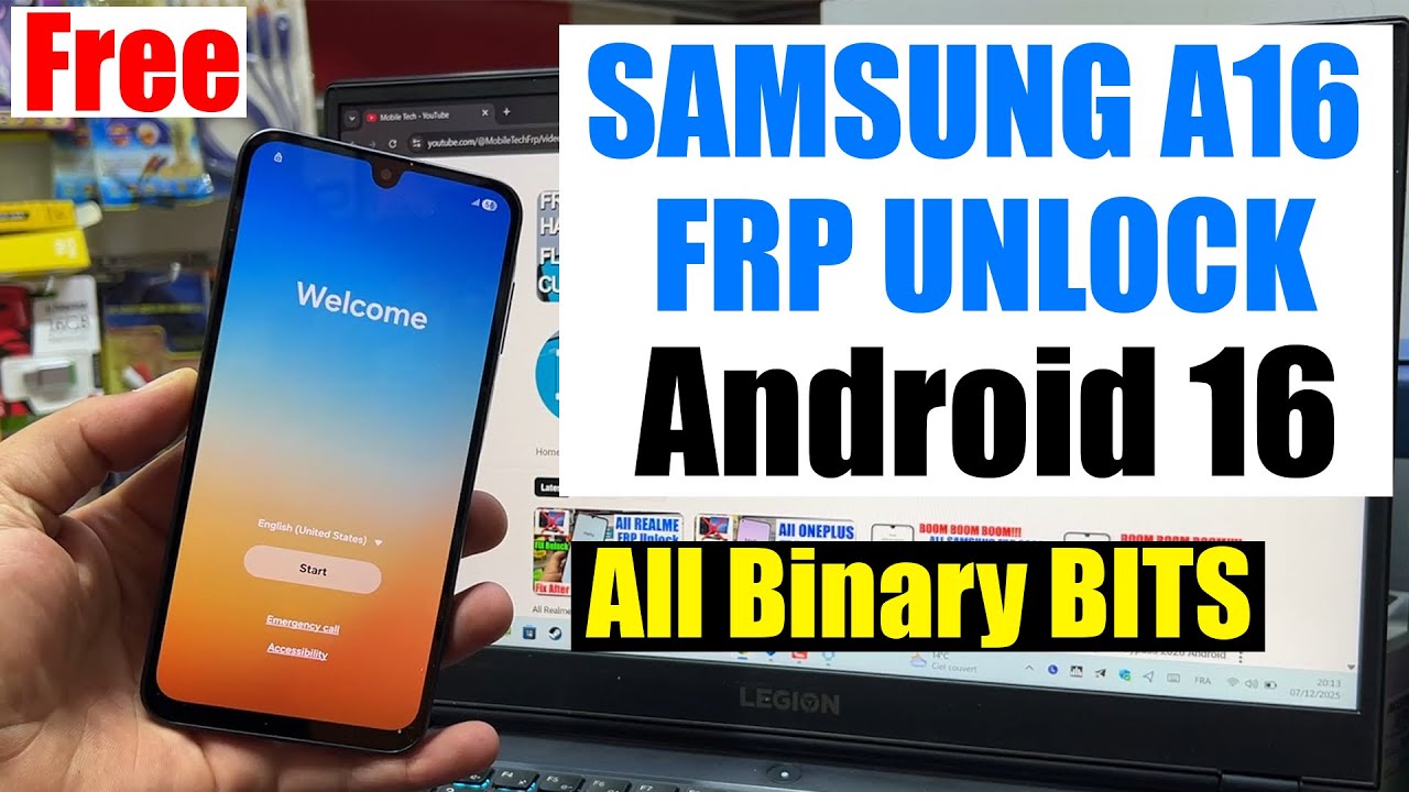 Samsung A16 5G FRP Bypass Android 15/16 | A165F/A166b Google Account Unlock | Remove