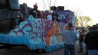 preview picture of video 'Mardi Gras Parade Shreveport Bossier City Louisiana 2-13-2010 Krewe of Gemini #17'