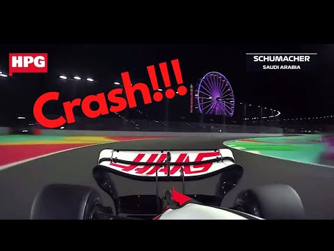 formular one 2022 Saudi Arabian Grand Prix Michael Schumacher Crash Onboard #f1 #2022