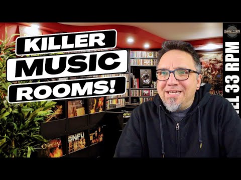 Reacting to more of your music rooms | VINYL DENS on Channel 33 RPM