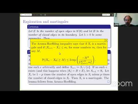 Gady Kozma, Critical and near-critical percolation Lecture 2/3