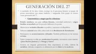 preview picture of video 'Presentación de la Generación del 27 (G27)'