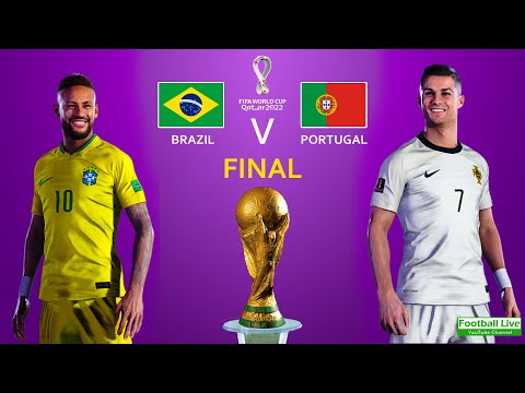 FIFA World Cup Final 2022 | Brazil Vs Portugal | Ronaldo Vs Neymar | eFootball PES 2021 Gameplay PC