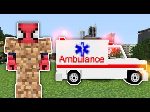 Fakir Örümcek Adam Ambulans Şöförü Oldu - Minecraft Zengin vs Fakir Örümcek Adam