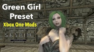Green Girl Preset Skyrim SE Xbox One Mods