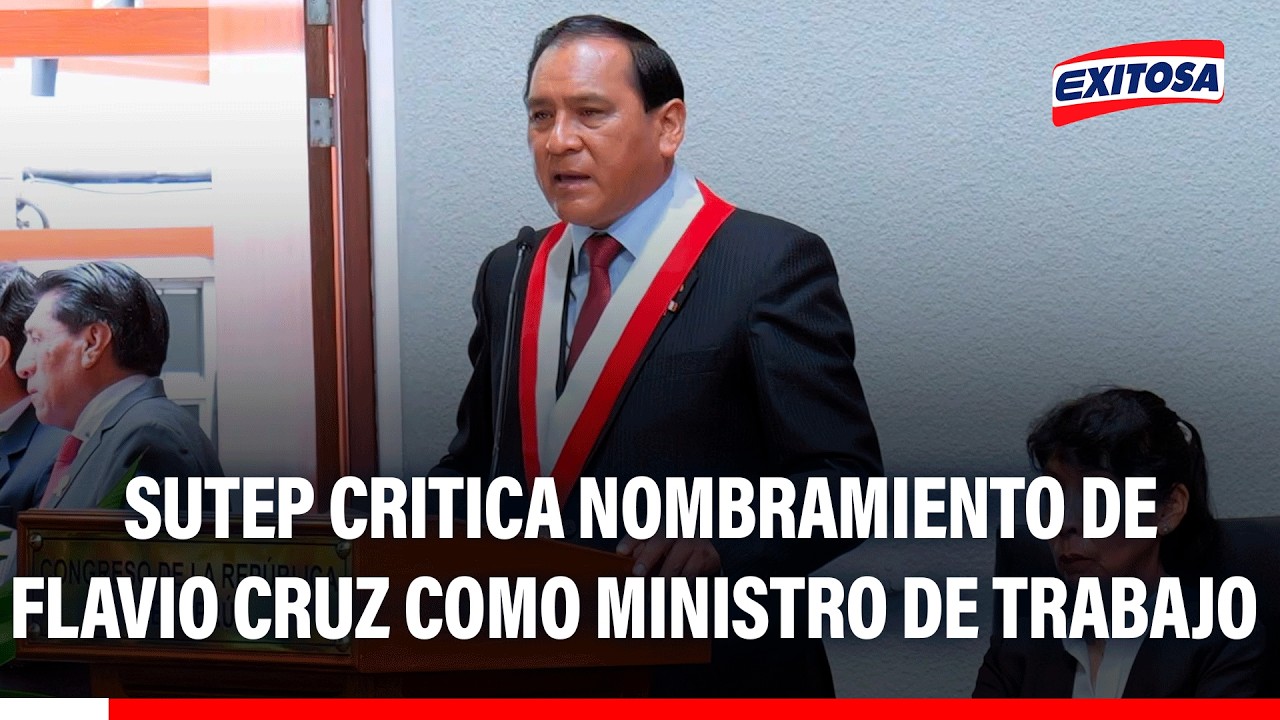 🔴🔵 Sutep critica nombramiento de Flavio Cruz como ministro de Trabajo