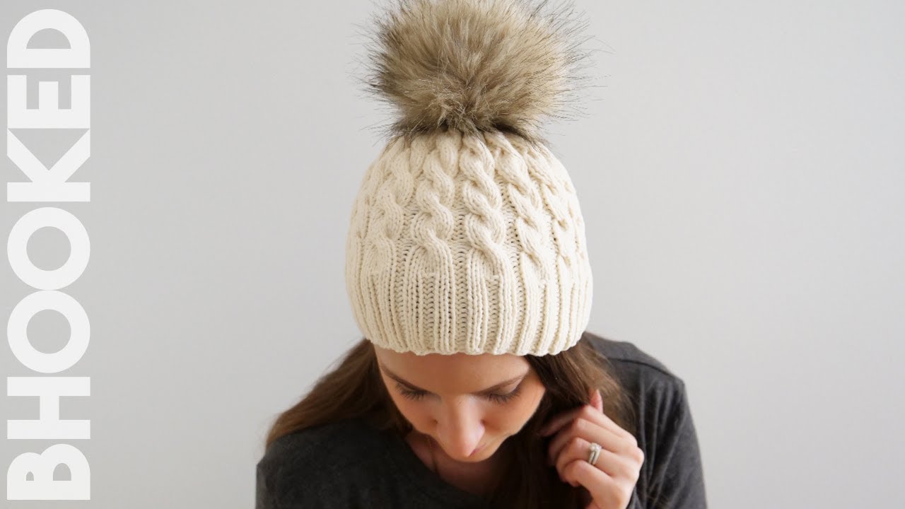 Easy Cable Knit Hat for First Time Cable Knitters