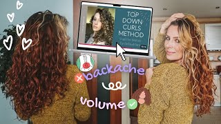 trying the top down curl method ✨💁♀️ defined waves and curls inspired by Katie 💕