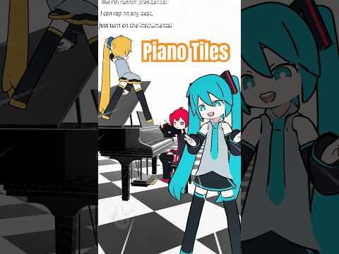 Miku Teto Neru - Piano Tiles #hatsunemiku #kasaneteto #akitaneru #vrchat #fyp