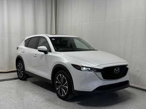 2025 Mazda CX-5 GS AWD in White for sale at Park Mazda in Sherwood Park, AB
