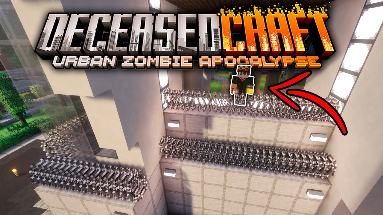 CRIANDO uma FORTALEZA em um PRÉDIO ABANDONADO!!! - Minecraft DeceasedCraft E11 (1.20.1)