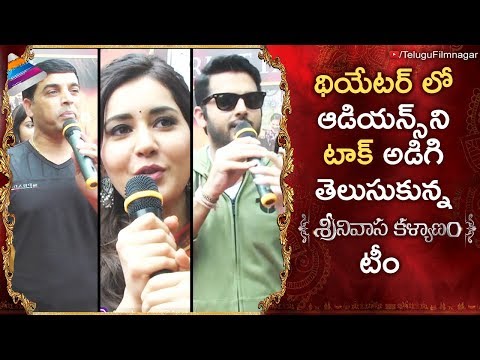 Srinivasa Kalyanam Team Interaction with Audience | Nithiin | Raashi | Dil Raju | Telugu FilmNagar Video