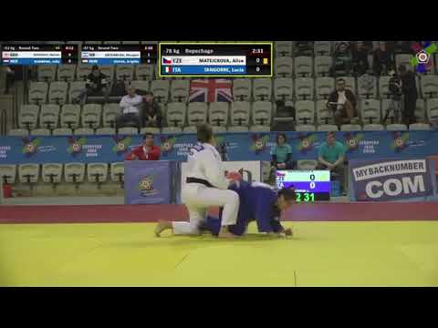 2019 Praha Rep  78 kg Matějčková Alice CZE vs  Tangorre Lucia ITA