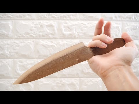 Man Makes A Crazy Sharp Knife With Only Oil And Water