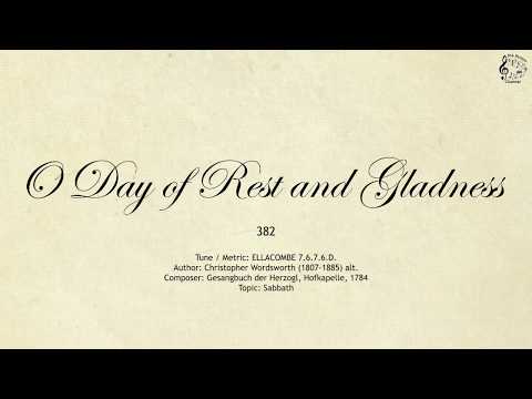 382 O Day of Rest and Gladness || SDA Hymnal || The Hymns Channel
