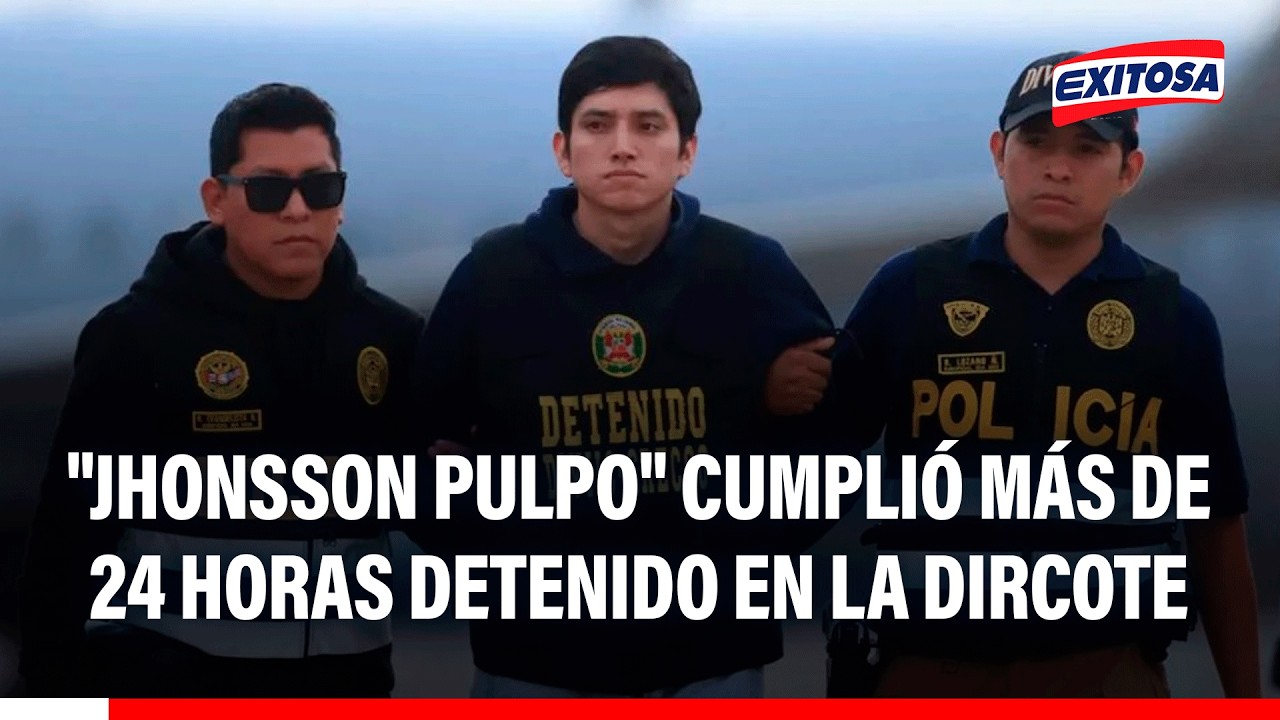 🔴🔵 Alias "Jhonsson Pulpo" cumplió más de 24 horas detenido en la Dircote