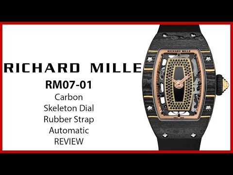 ▶ Richard Mille Automatic Winding Carbon TPT Black RM 07-01 - REVIEW
