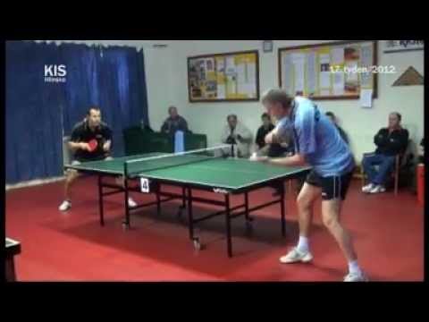 Zápas o postup do 3. ligy stolního tenisu.