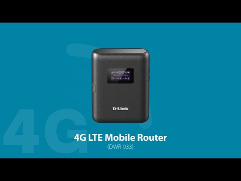 Modemas D-Link DWR-933 belaidis maršrutizatorius Dviguba juosta (2,4 GHz / 5 GHz) 3G 4G Juoda video