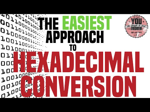 How To Easily Convert Hexadecimal To Binary And To Decimal Tutorial