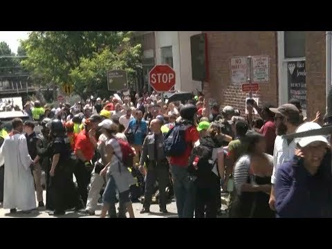 Trump calls white supremacists 'repugnant' while addressing weekend violence