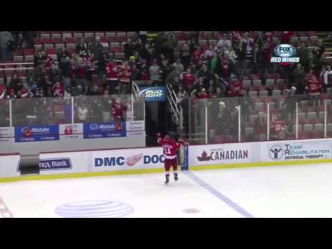 Gal Snags Daniel Alfredsson's Hockey Stick