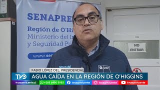 Agua caída en la región de O’Higgins, Delegado Presidencial Fabio López