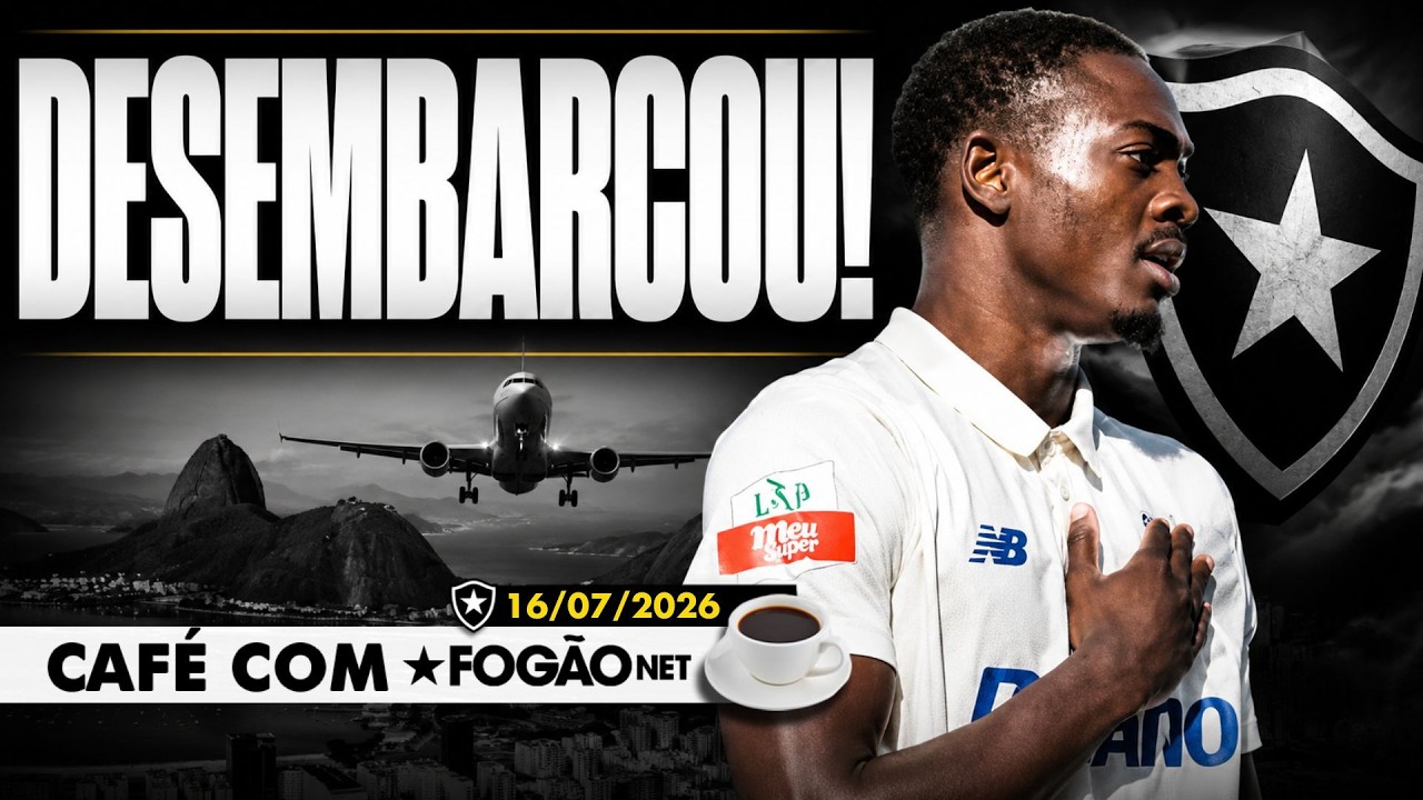 LIVE CAFÉ COM FOGÃONET | Domingos Andrade chega ao Rio; Arthur Cabral é desfalque no Botafogo