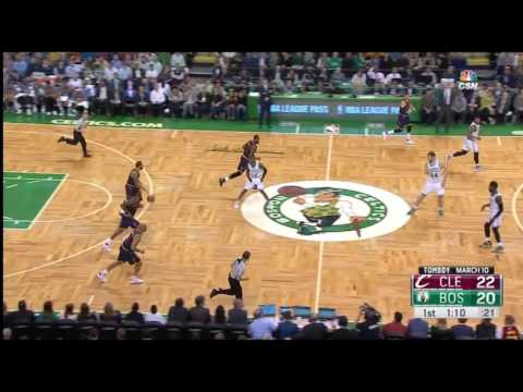 Deron Williams First Point in Cavalier vs BOS