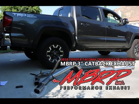 2016-2022 TOYOTA TACOMA TRD MBRP EXHAUST HOW TO INSTALL | SOUND CLIPS AND REVIEW