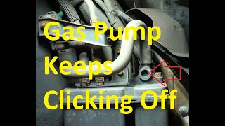 Why Does the Gas Pump Keep Clicking Off When I am Filling Up the Tank?