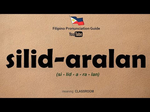 How to Pronounce SILID-ARALAN | Learn How to Pronounce Filipino Words | Tagalog Vocabulary Words