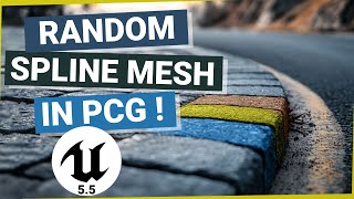 Unreal: Random PCG Spline Mesh with Post Process Function
