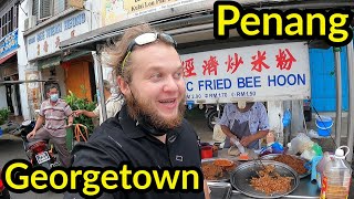 🇲🇾 EXPLORING GEORGETOWN, PENANG | $0.50 ECONOMIC NOODLES, ROASTED CRISPY SOFT BBQ & VIP ROOM