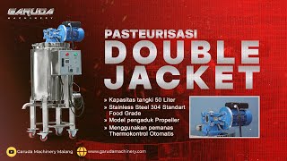 Mesin Pasteurisasi Susu  - Tangki Double Jacket 15L