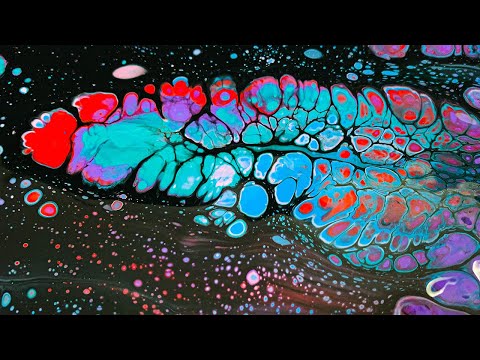 How To Make Chameleon Cells Satisfying Acrylic Pouring Balloon Experiment Fluid Art
