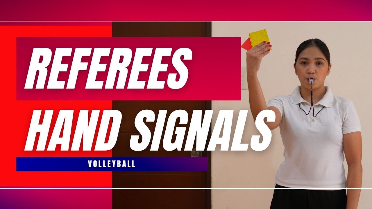 🔴REFEREES HAND SIGNALS IN VOLLEYBALL
