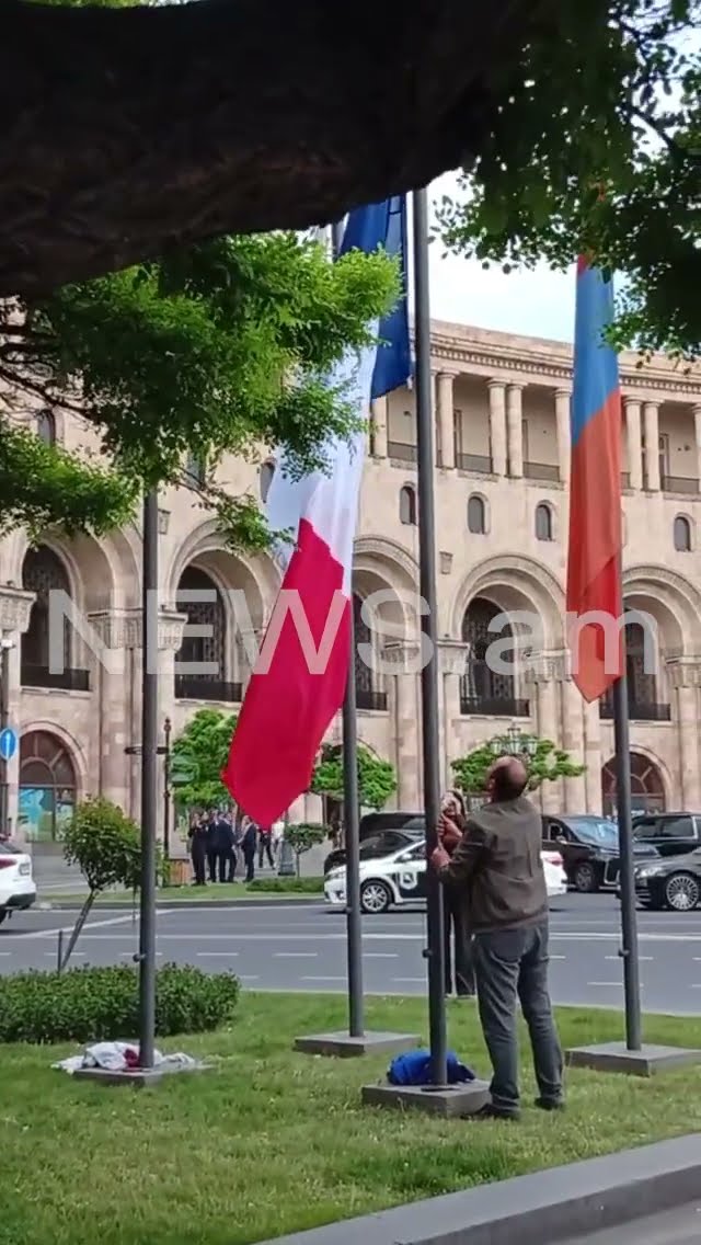 Հանրապետության հրապարակում պատրաստվում են Մակրոնի այցին