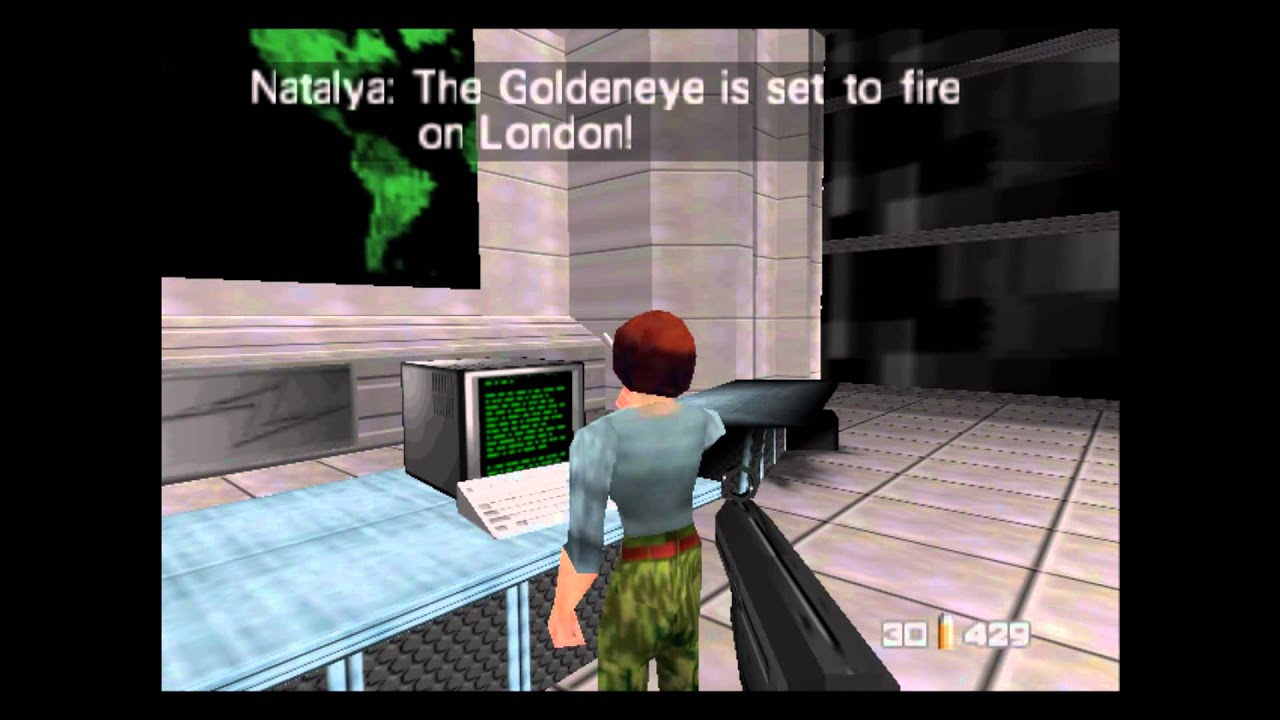 Goldeneye 007 N64 Mission 4 part I Janus Control center