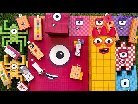 Looking for Numberblocks RAINBOW 3000, 1000! NEW ASMR -Numberblocks Satisfying Video #73