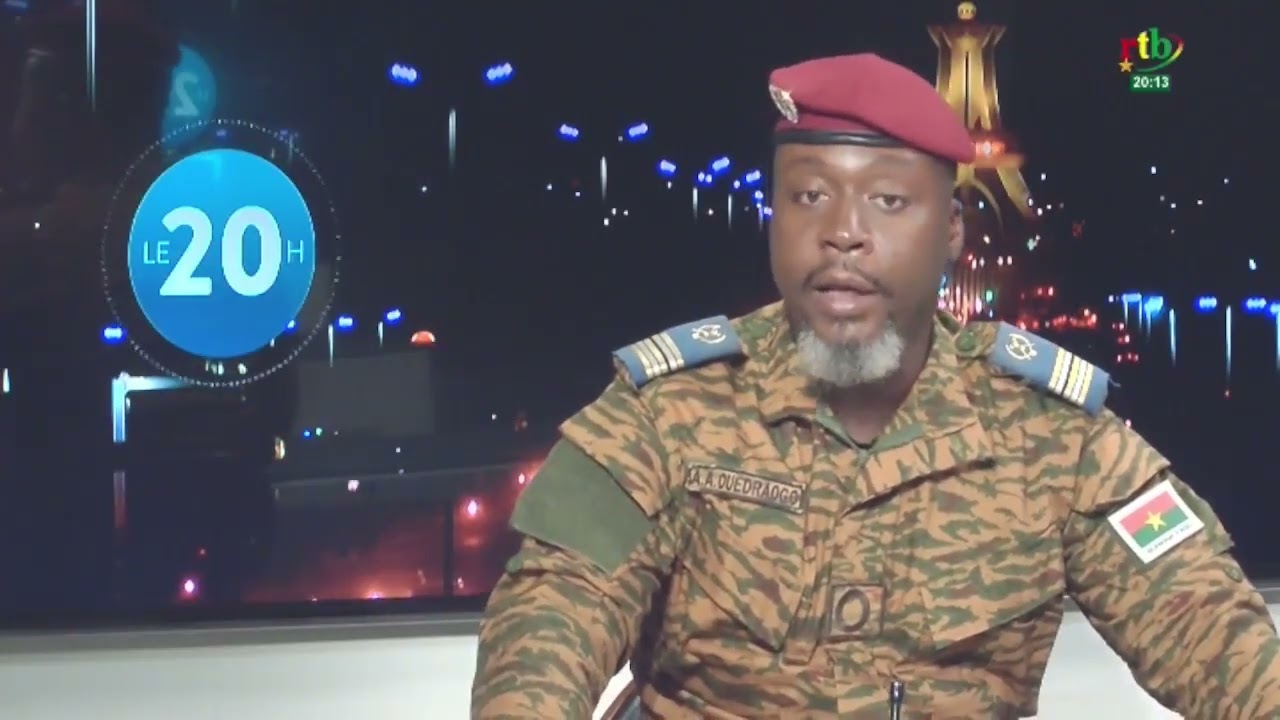 Invité du JT de 20H: Lt-col. A. A. Ouédraogo, Porte-parole des FAN-BF
