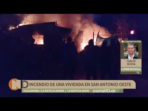 Incendio de una vivienda en San Antonio Oeste