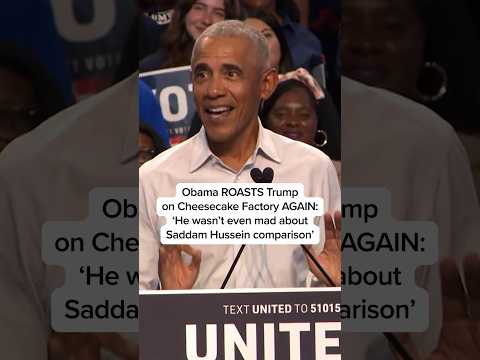 Obama ROASTS Trump on Cheesecake Factory AGAIN