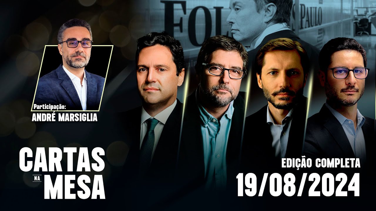 NOVAS REVELAÇÕES DA FOLHA E “X” FECHADO NO BRASIL | Cartas Na Mesa – 19/08/24