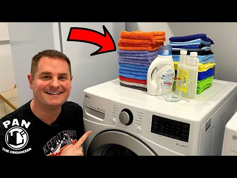 HOW TO WASH MICROFIBER TOWELS PROPERLY !! EASY !!