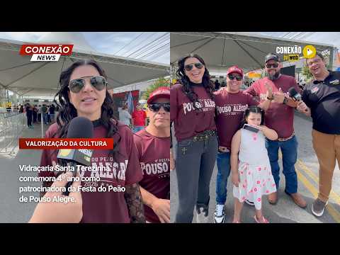 Vídeo: Vidraçaria Santa Terezinha comemora 4º ano como patrocinadora da Festa do Peão de Pouso Alegre.