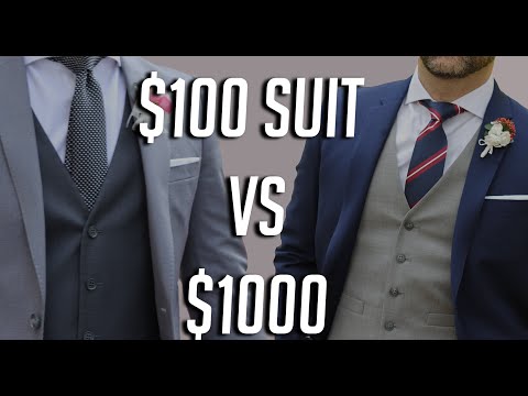 $100 Suit VS $1000 Suit - Quality of Suits Explained